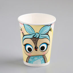Цена за 50 шт. Стакан бумажный Сова 250 мл, диаметр 7,5 мм