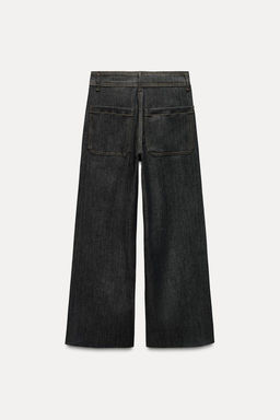 ZW COLLECTION HIGH-WAIST WIDE-LEG JEANS WITH POCKETS - Zara фото 15