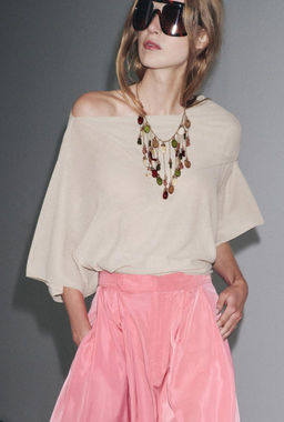 PLAIN KNIT LAYERED TOP - Zara фото 13