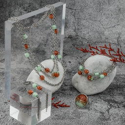 Серьги из муранского стекла PARADISE APPLES LC3459