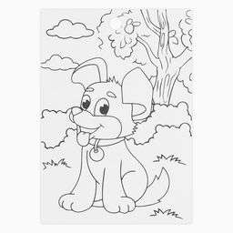 Цена за 10 шт. Наклейки детские бумажные «Котики и пёсики», c раскраской, 11×15.5 см