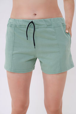 Шорты женские из кулирки Молодежные олива