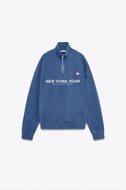 FADED SLOGAN SWEATSHIRT - Zara фото 5