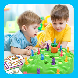 Настольная игра на внимательность Ушастые гонки, 24 карточки, 16 зайцев - Лас играс kids фото 8