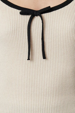 Tas Premium Iplik/Ozel Iplik Kurdele/Fiyonk Detayl? Triko Kazak TWOAW25KZ00207