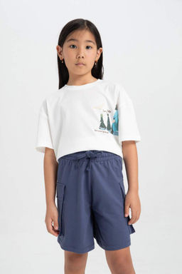 Шорты карго для девочек - Defacto фото 3