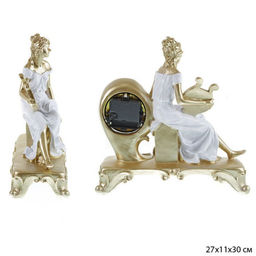 Часы статуэтка Дама с арфой 27х11х30 см / 28-679 /уп 12/ - ГалеонТрейд фото 2