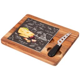 НАБОР ДЛЯ СЫРА LEFARD СЕКРЕТНЫЕ ИНГРЕДИЕНТЫ 2 ПРЕДМЕТА ЧЕРНЫЙ 25*20*2,5СМ