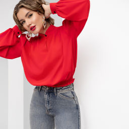 Блуза Интересная штучка (пламенный red) - Charutti фото 6