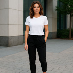 Брюки с атласными лампасами ITARA