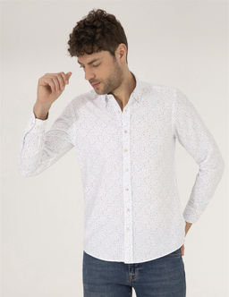 Pembe Slim Fit Uzun Kollu G_mlek