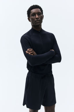 Muscle Fit Zip top sports top with DryMove - H&m фото 6