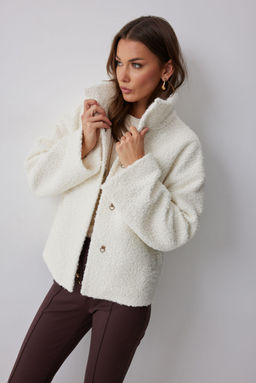 Шубка LYUSHe 4229 молоко фото 5