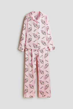 Pijama estampado de sat?n