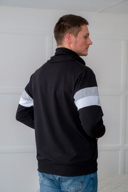 Толстовка мужская из футера Оскар черный макс - Амадэль фото 9