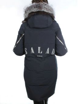 CU-19056 DK. BLUE Пальто женское зимнее CUTEELF (200 гр. холлофайбера) - Фабричный китай фото 5