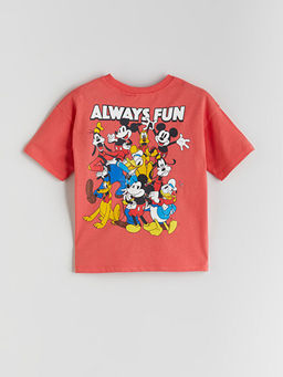 Mickey Mouse Bask?l? Erkek ?ocuk Ti??rt