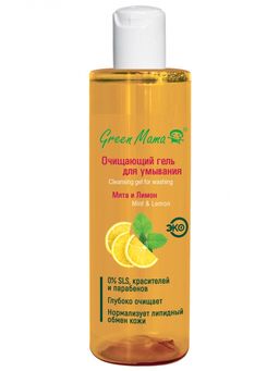 Очищающий гель для умывания Мята и Лимон 200 мл - Green mama фото 2