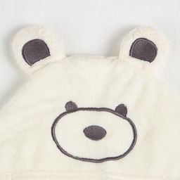 Полотенце с капюшоном Крошка Я, цвет белый, 67х120 см, 100% п/э, 280 г/м2  фото 3