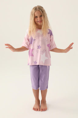 K_z _ocuk Toz Pembe Pijama Tak_m_ Sepette S_rpriz _ndirim - U.s. polo assn фото 3