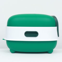 Туалет закрытый, 39×56×40 с, с УФ-лампой для уничтожения запаха, пластик, зелёный