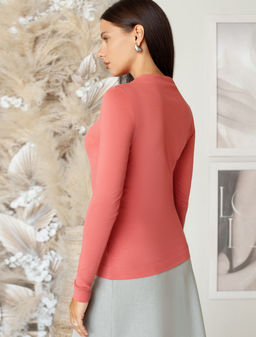 D49.113 Джемпер женский терракота