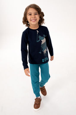 Erkek _ocuk Lacivert Pijama Tak_m_ Sepette S_rpriz _ndirim - U.s. polo assn фото 9