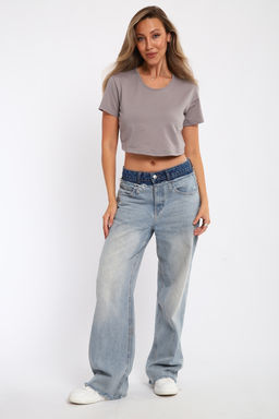 83908 укороченная футболка женская - Натали фото 37