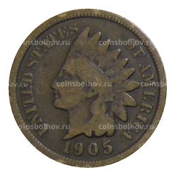 1 цент 1905 года США