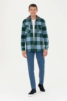 Мужская зеленая рубашка с длинным рукавом - U.s. polo assn фото 11