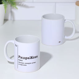 Кружка именная, сублимация РаздраЖеня, микс, с нанесением