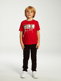 Bisiklet Yaka Atat?rk Bask?l? Erkek Bebek Ti??rt