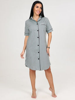 5-Х ЖЕНСКИЙ ХАЛАТ (Зелёная полоса) - А-дина фото 3