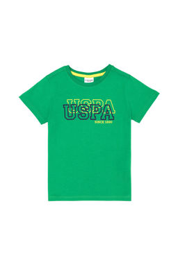 Зеленая базовая футболка для мальчика - U.s. polo assn фото 14