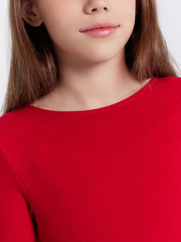 Нарядное платье для девочек красное с пайетками - Mark formelle фото 4