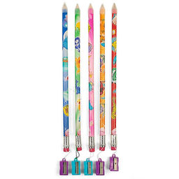 Цена за 12 шт. Карандаш чернографитный с ластиком Гигант Calligrata, 38 см, с точилкой, МИКС  фото 2