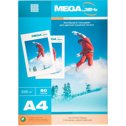 Фотобумага для цв.струй.печ. ProMega (А4, 230г,глянц)уп. 50л(1457500)