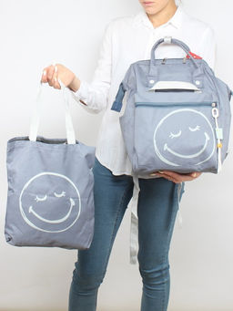 Комплект MF-3056 (рюкзак+2шт сумки+пенал+монетница) 1отд, 4внеш+1внут/карм, голубой SALE 256472 - Adelia фото 4