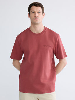 Rahat Kal?p Bisiklet Yaka Nak??l? Erkek Ti??rt