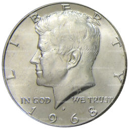 1/2 доллара (50 центов) 1968 года D США