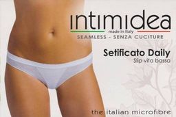 SLIP V B. setificato DAILY трусы- слип с заниж. талией с эффектом кружева по бокам INTIMIDEA  фото 2