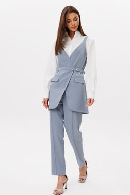 Костюм Lars Style 1103 серый; оттенки белые, молочные