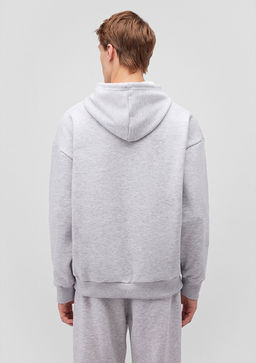 Mavi Logo Bask?l? Kapusonlu Gri Sweatshirt  фото 4