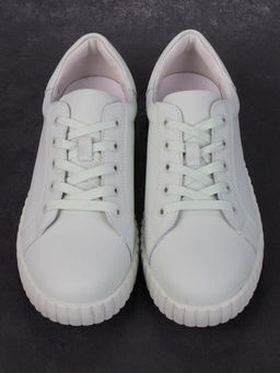 05-PDA175-5 LT. GREEN Кроссовки женские (натуральная кожа)