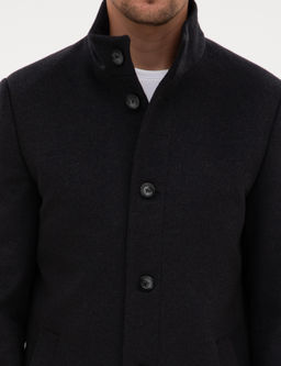 Antrasit Slim Fit Palto - Pierre cardin фото 7