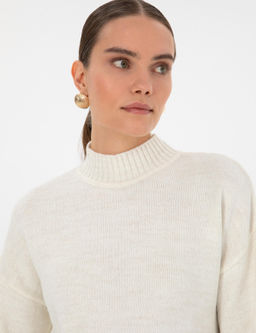 Ekru Comfort Fit Yar_m Bal_k__ Kazak - Pierre cardin фото 2