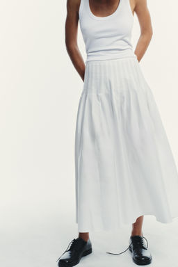 PLEATED MIDI SKIRT - Zara фото 3
