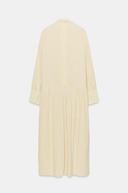 VESTIDO CAMISERO FLUIDO ZW COLLECTION / Beige - Zara фото 8