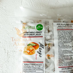 МОЛОЧНЫЕ ИРИСКИ С ЖЕЛЕЙНОЙ НАЧИНКОЙ МАНГО FRU TI MI, 320 гр