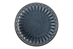 Тарелка обеденная, 26 см, фарфор P, черно-синяя, в крапинку, Black Kitchen